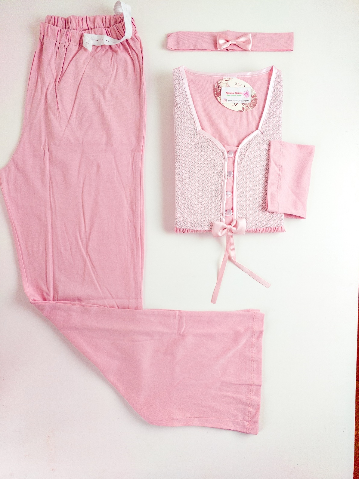 Yumuşak Dantel Detay Lohusa Pijama Takımı - 2378P