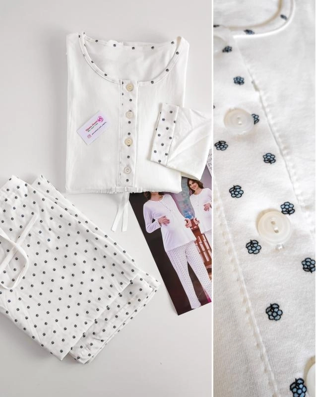 1.Kalite %100 Pamuk Yumuşak Kumaş LOHUSA Hamile Pijama Takım 2048 İRL1