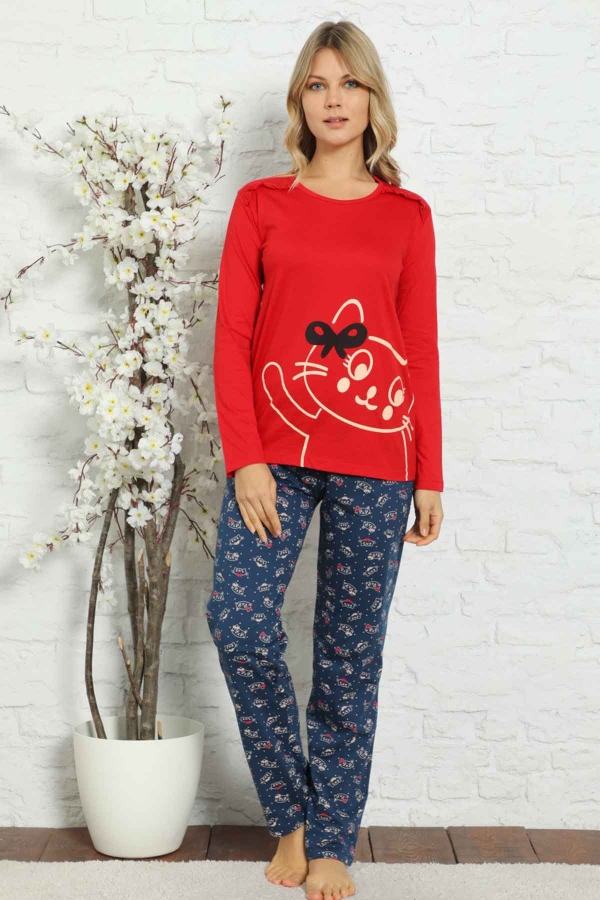 Pamuk Bayan Pijama Takımı 2602 
