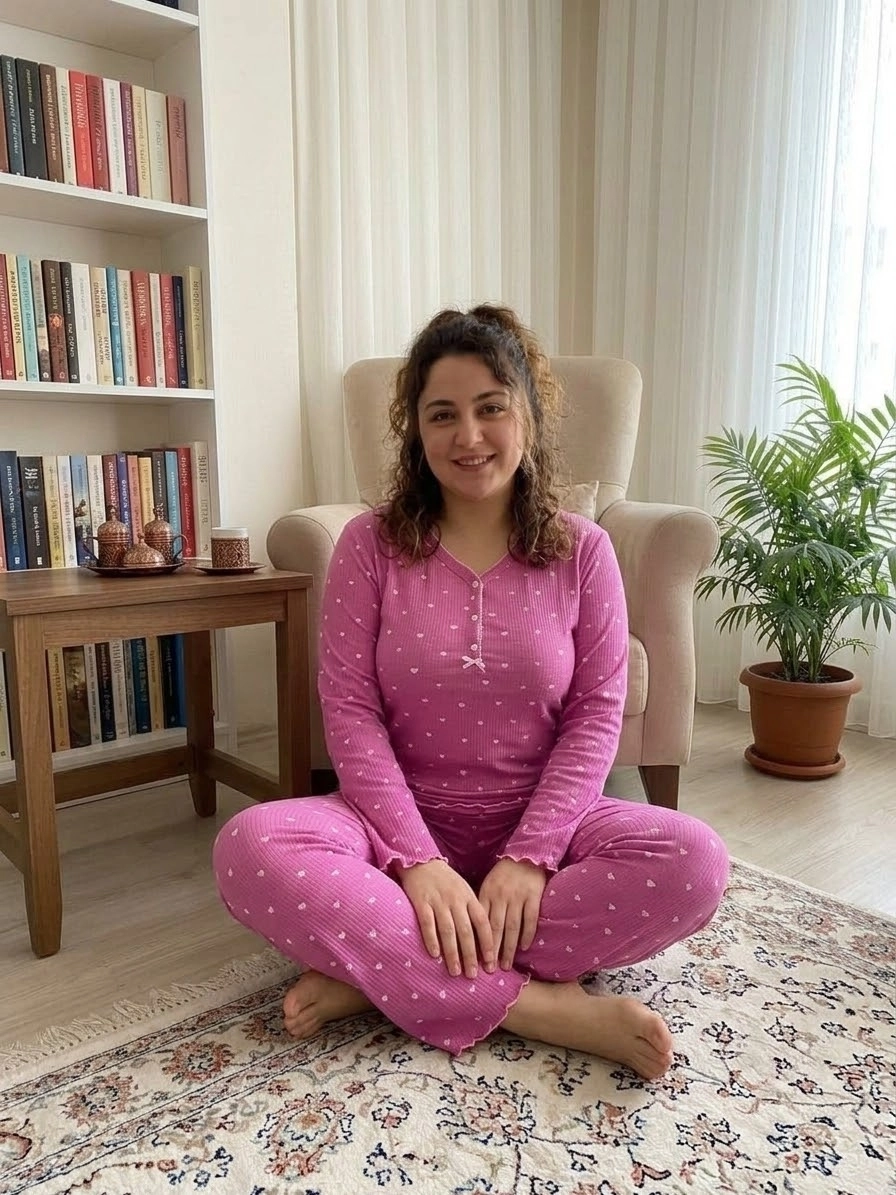1. KALİTE FULL LİKRALI KAŞKORSE Büyük BEDEN Uzun Kollu Çiçek Desen Kadın Pijama  2965
