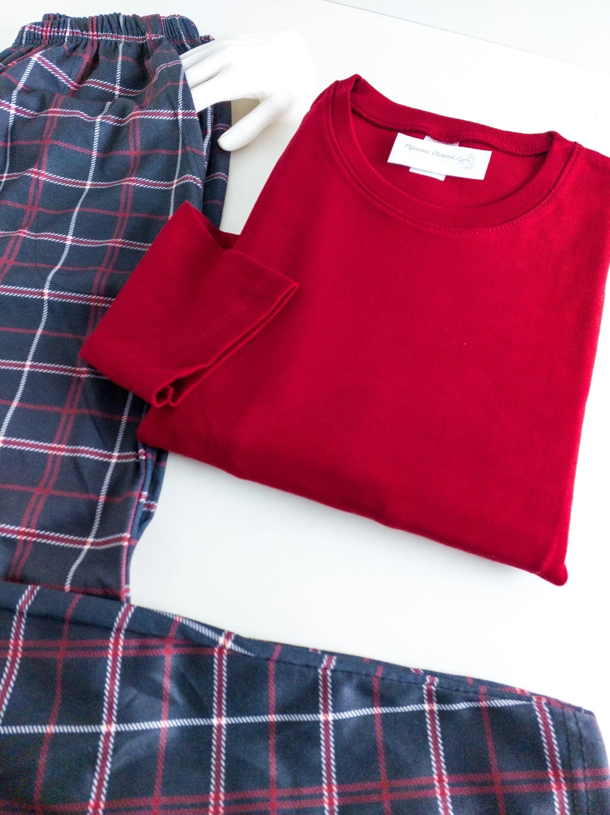 CEPLİ KIŞLIK LİKRALI PENYE İNTERLOK Uzun Kol Erkek Pijama Takımı- 2500