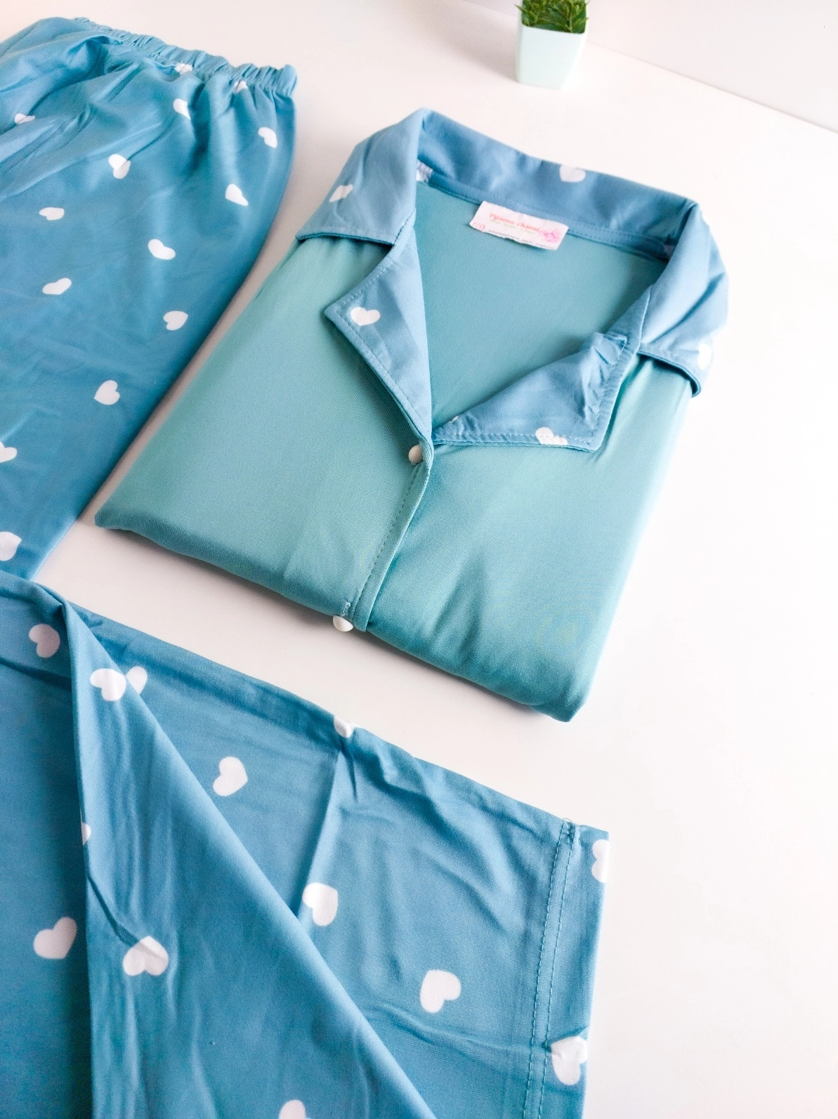 Yumuşak Full Likralı KISA Kol Büyük Beden  Bayan Pijama Takımı 11273