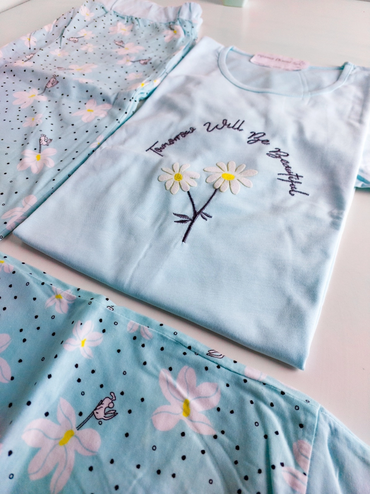 A KALİTE %100 PAMUK CEPLİ Kısa Kol Kadın Pijama Takımı 1230
