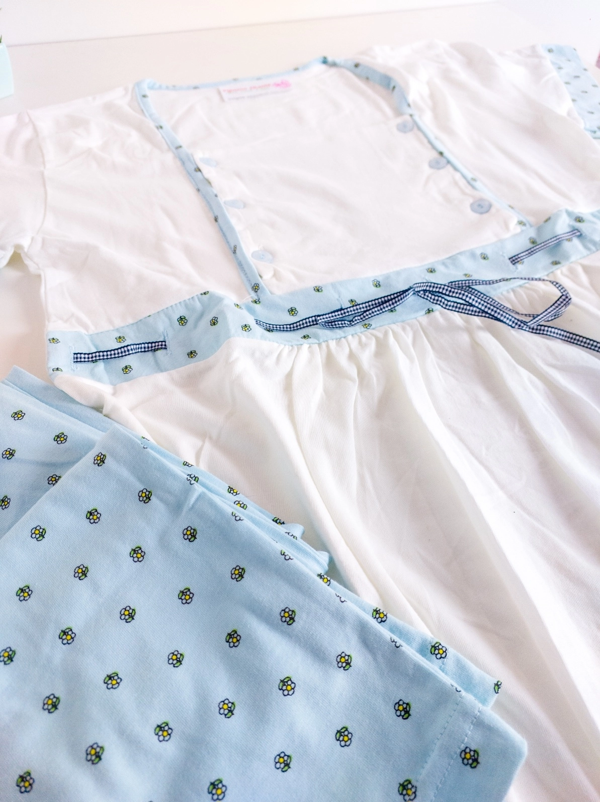 1.Kalite %100 Pamuk Yumuşak Kumaş LOHUSA Hamile Pijama Takım 2098