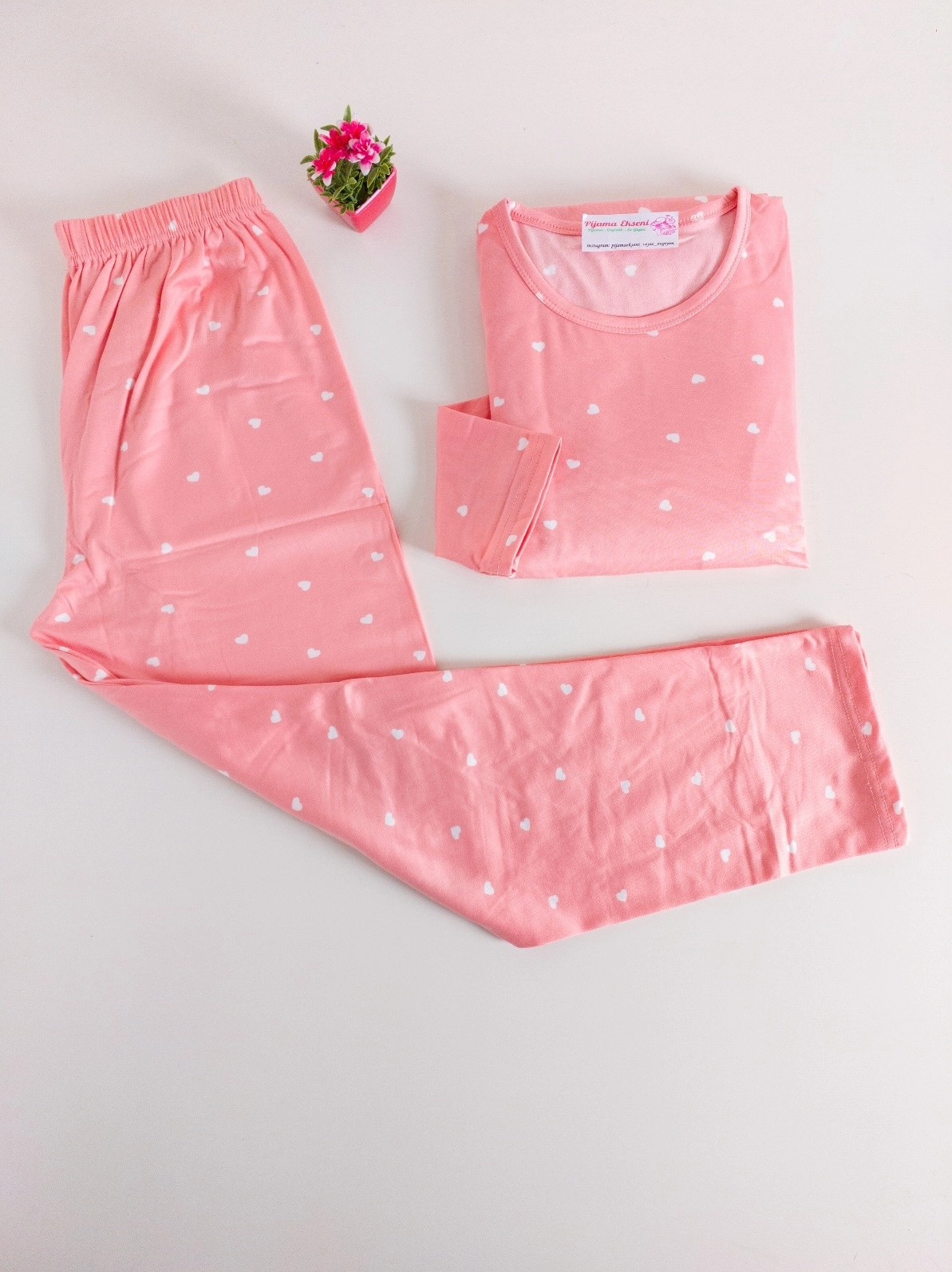 KIŞLIK Yumuşak Melisa Kumaş ŞARDONLU FUL LİKRALI Uzun Kol Kadın Pijama Takımı 15758