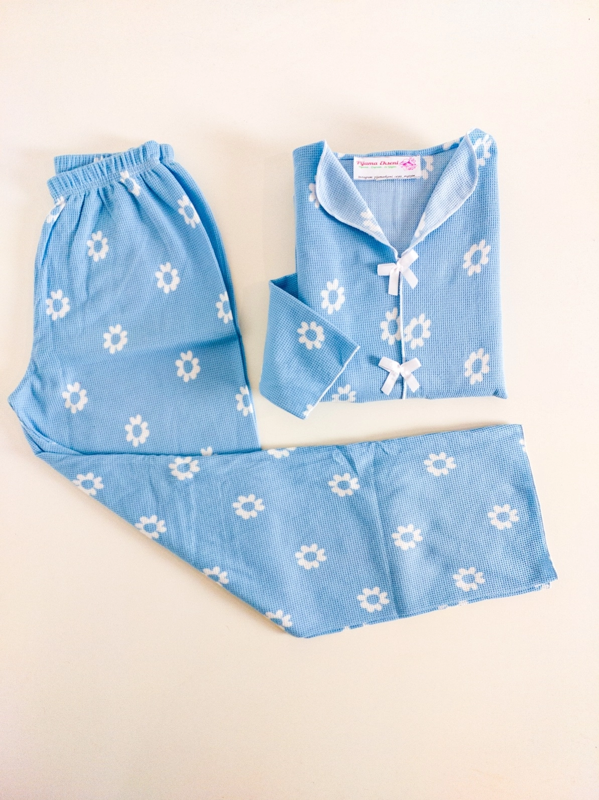 SÜPER SOFT YUMUŞAK DOKU Uzun Kollu Bayan Pijama Takımı - 11482