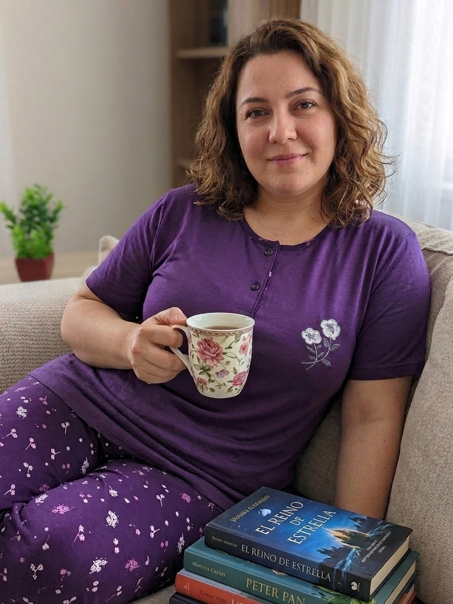 %100 PAMUK Likralı Büyük Beden KISA Kollu Çiçek Desen Kadın Pijama  15095