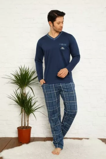 Pamuk erkek pijama takımı