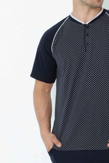 %100 Pamuk Kısa Kollu Erkek Pijama Takımı