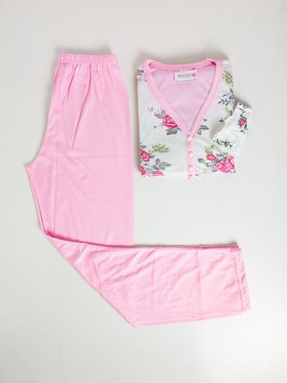 Çiçek Desen Bayan Pijama Takımı
