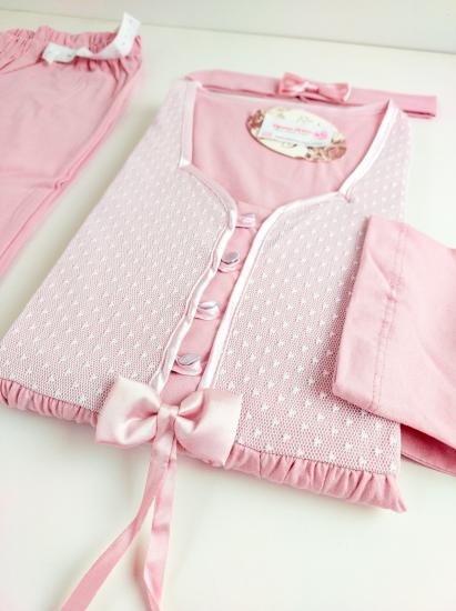 Dantel Detay Lohusa Pijama Takım