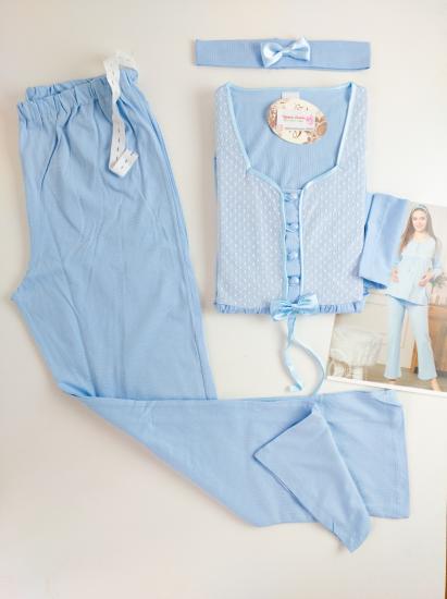 Dantel Detay Lohusa Pijama Takım