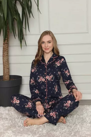 Uzun Kollu Pamuk  Bayan Pijama Takım-  irl
