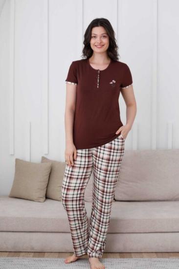Likralı Bayan Pijama Takımı 301 İRL1