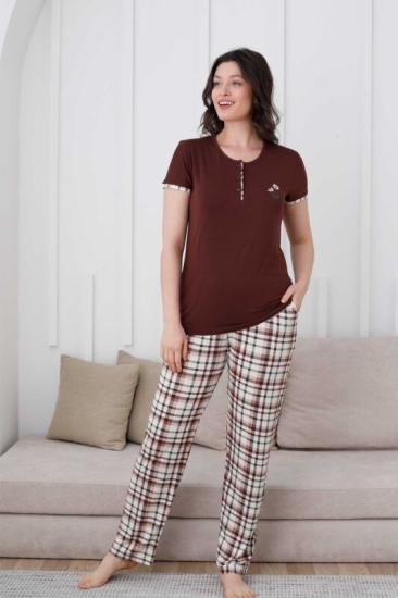Likralı Bayan Pijama Takımı 301 İRL1