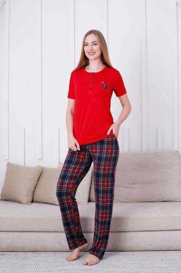Likralı Bayan Pijama Takımı 301 İRL1