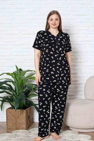 Büyük Beden KISA Kadın Kadın pijama takımı