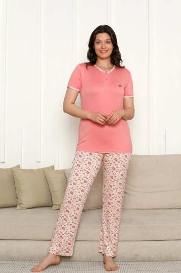 Likralı Kadın Pijama Takımı