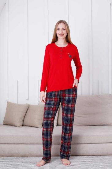 Likralı Bayan Pijama Takımı 301 İRL1
