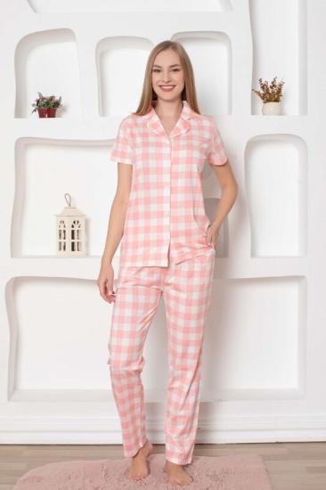 Kısa Kollu Pamuk  Bayan Pijama Takım-  irl