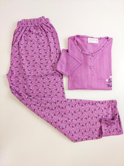 Uzun Kollu Kışlık Bayan Pijama Takımı