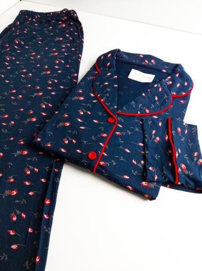 Yumuşak Full Likralı Viskon Bayan Pijama Takımı