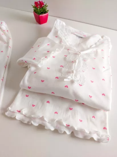 Esnek Kalp Bayan Pijama Takımı 304 İRL1