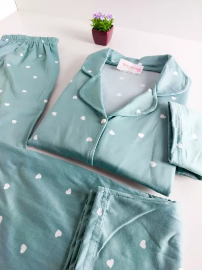 Esnek Bayan Pijama Takımı 