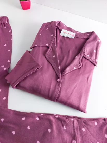 Esnek Bayan Pijama Takımı 