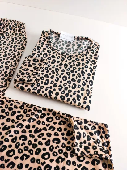 Esnek Uzun Kol Kadın Pijama Takımı 