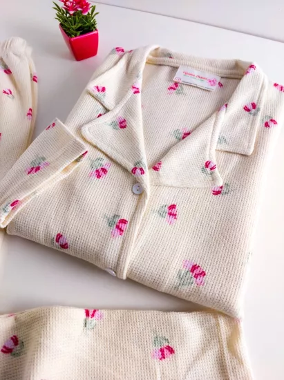 GÜL Desen Bayan Pijama Takımı 