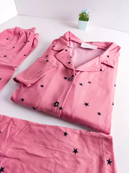 Yıldız Desen Bayan Pijama Takımı