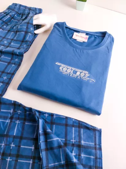 Pamuk erkek pijama takımı