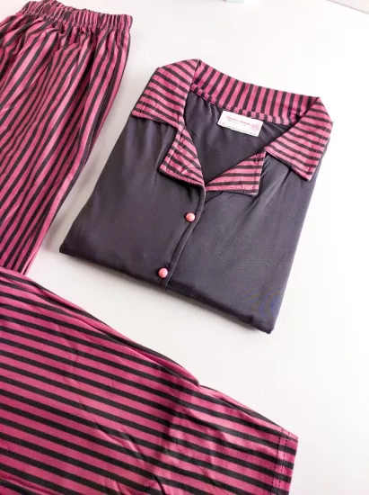 Yumuşak Full Likralı  Bayan Pijama Takımı