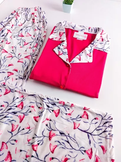 Desen Bayan Pijama Takımı