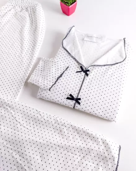 Esnek Flamingo Desen Bayan Pijama Takımı 