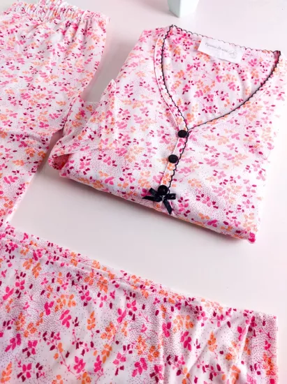 Esnek Bayan Pijama Takımı 