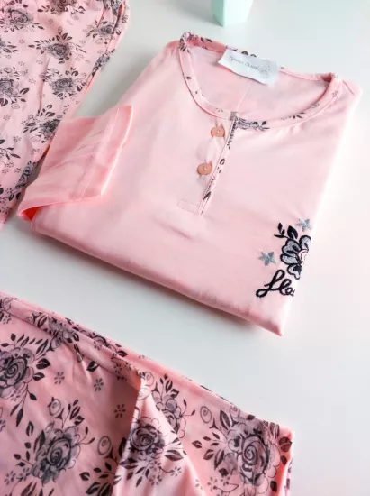 Büyük Beden KISA Kollu Kadın Pijama Takımı 