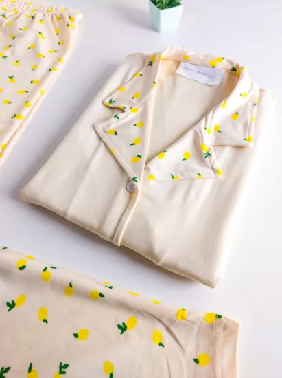 Esnek Bayan Pijama Takımı 