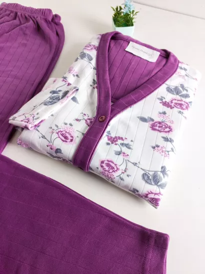 Puantiye Desen Bayan Pijama Takımı