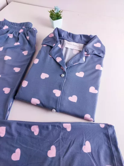 Esnek Bayan Pijama Takımı 