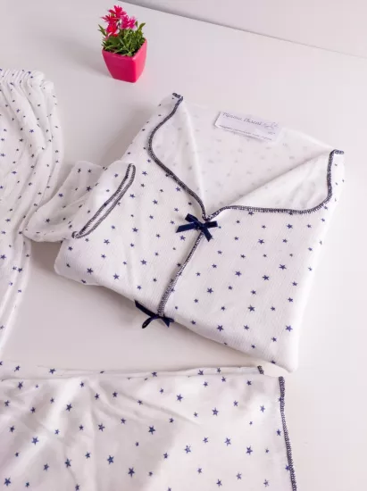 Esnek Flamingo Desen Bayan Pijama Takımı 