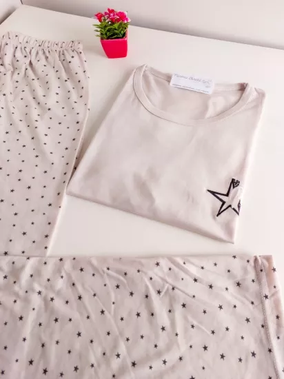 Esnek Bayan Pijama Takımı 
