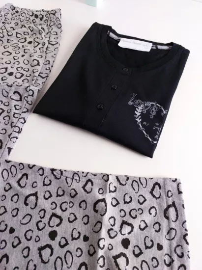 Pamuk Kısa Kol Kadın Pijama Takımı 