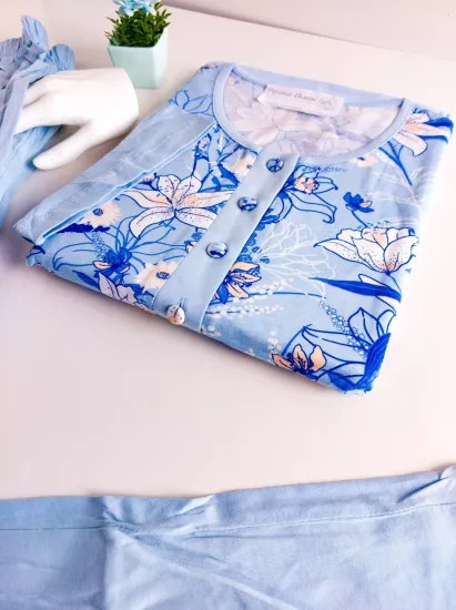 Pamuk Kısa Kol Kadın Pijama Takımı 