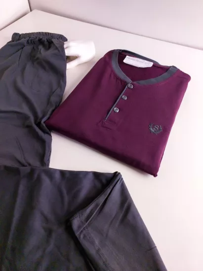 Pamuk erkek pijama takımı