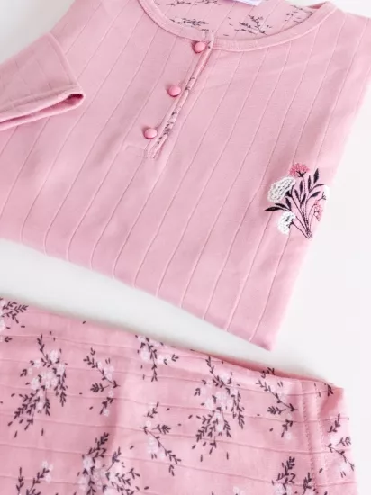 Büyük Beden Uzun kollu Kadın Pijama Takımı 