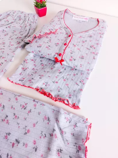 Uzun Kollu Kışlık Bayan Pijama Takımı