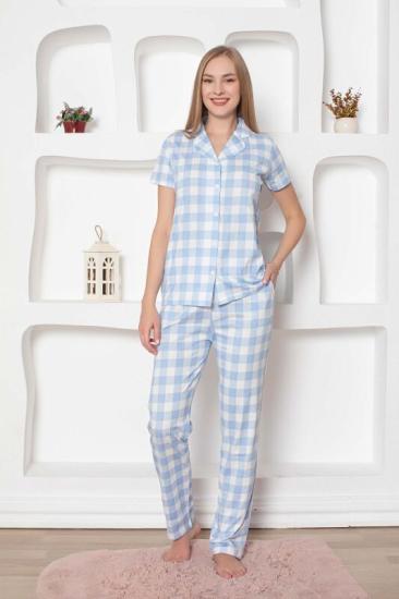 Kısa Kollu Pamuk  Bayan Pijama Takım-  irl