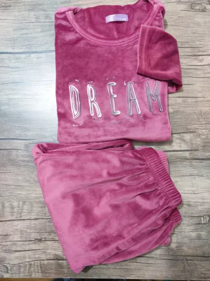 İPEKSİ KADİFE FULL LİKRALI Kışlık Bayan Pijama Takımı -